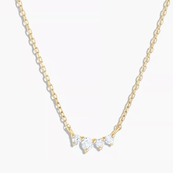 Gorjana Diamond Cluster Necklace - Picture 1 of 8
